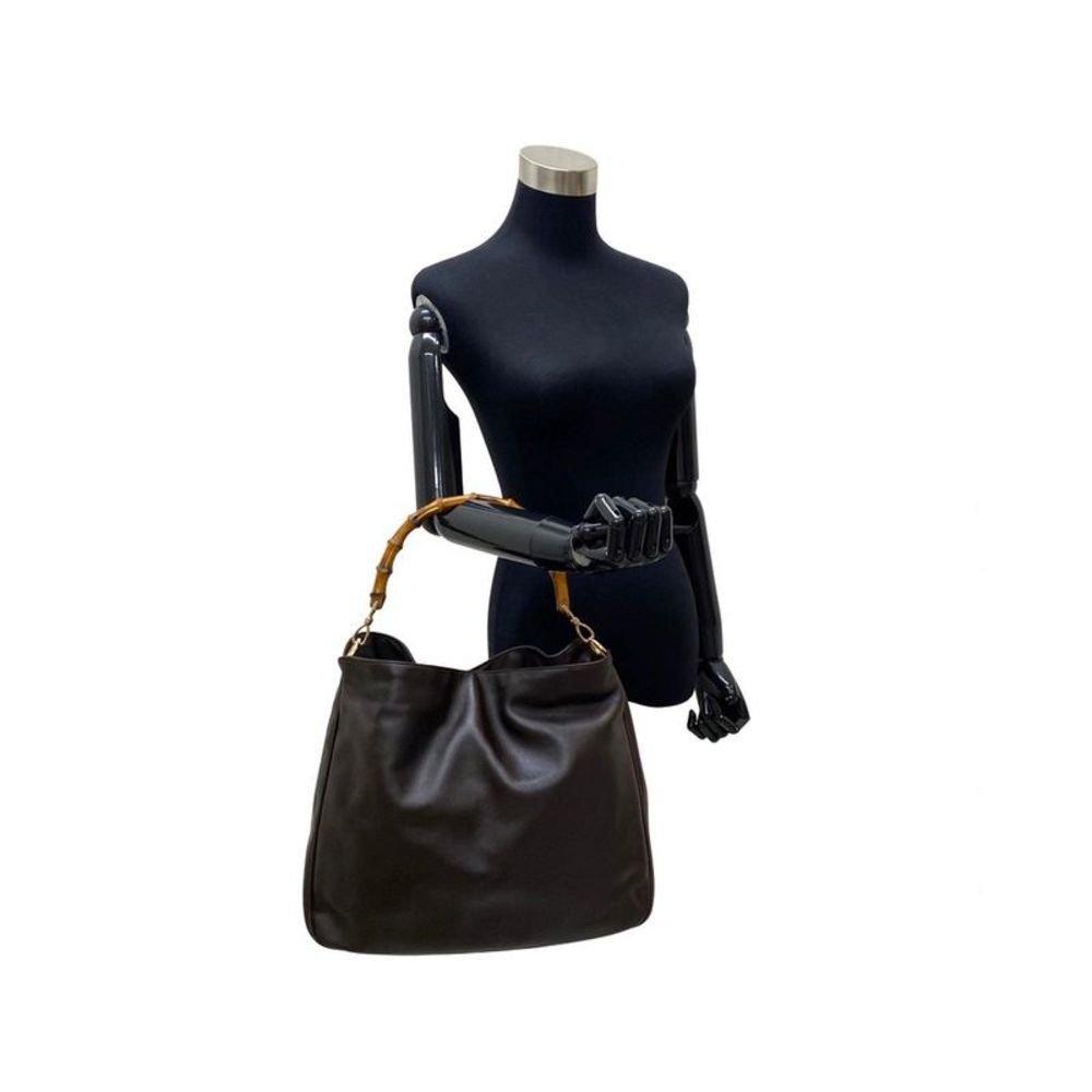 Pre Loved Gucci Bamboo Leather Tote Bag - Picture 2 of 10